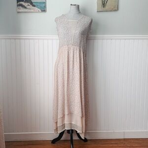 Sleeveless Cream Vintage-Inspired Flapper Dress
